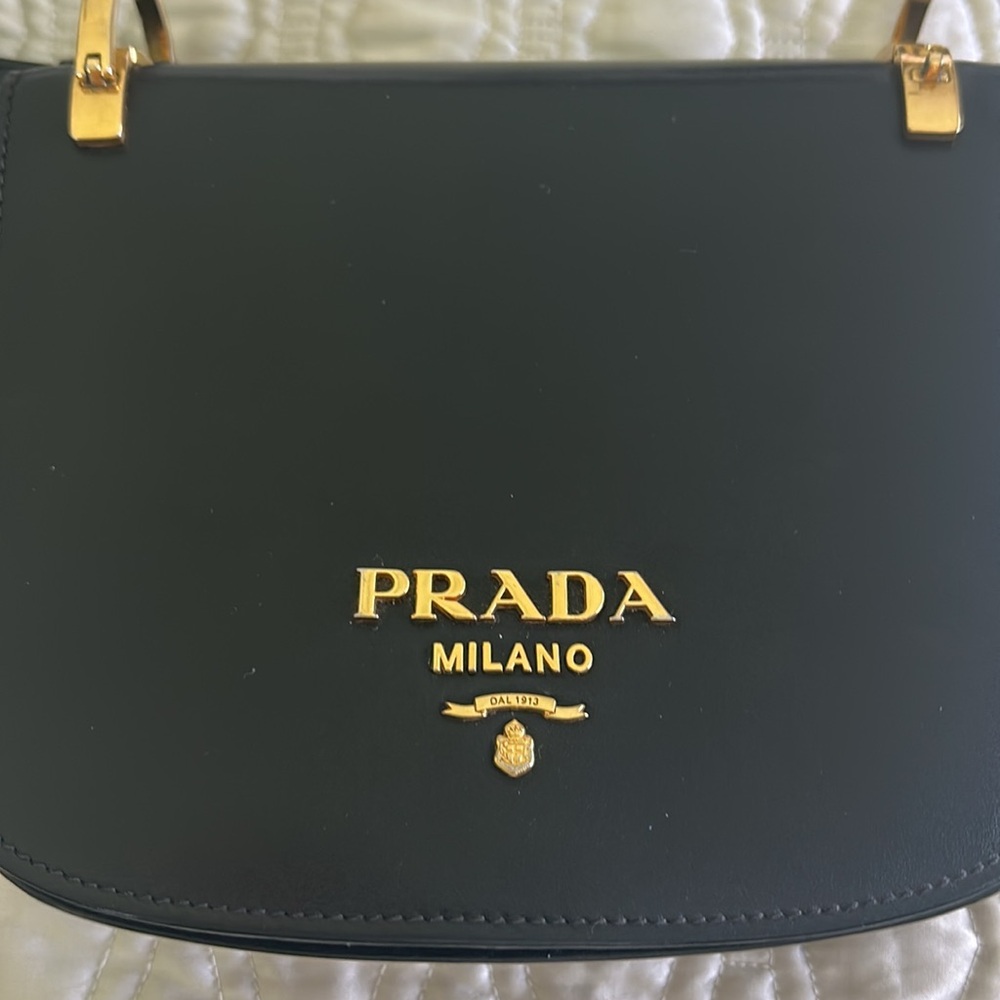 Authentic Prada Black Leather Crossbody - Picture 2 of 7